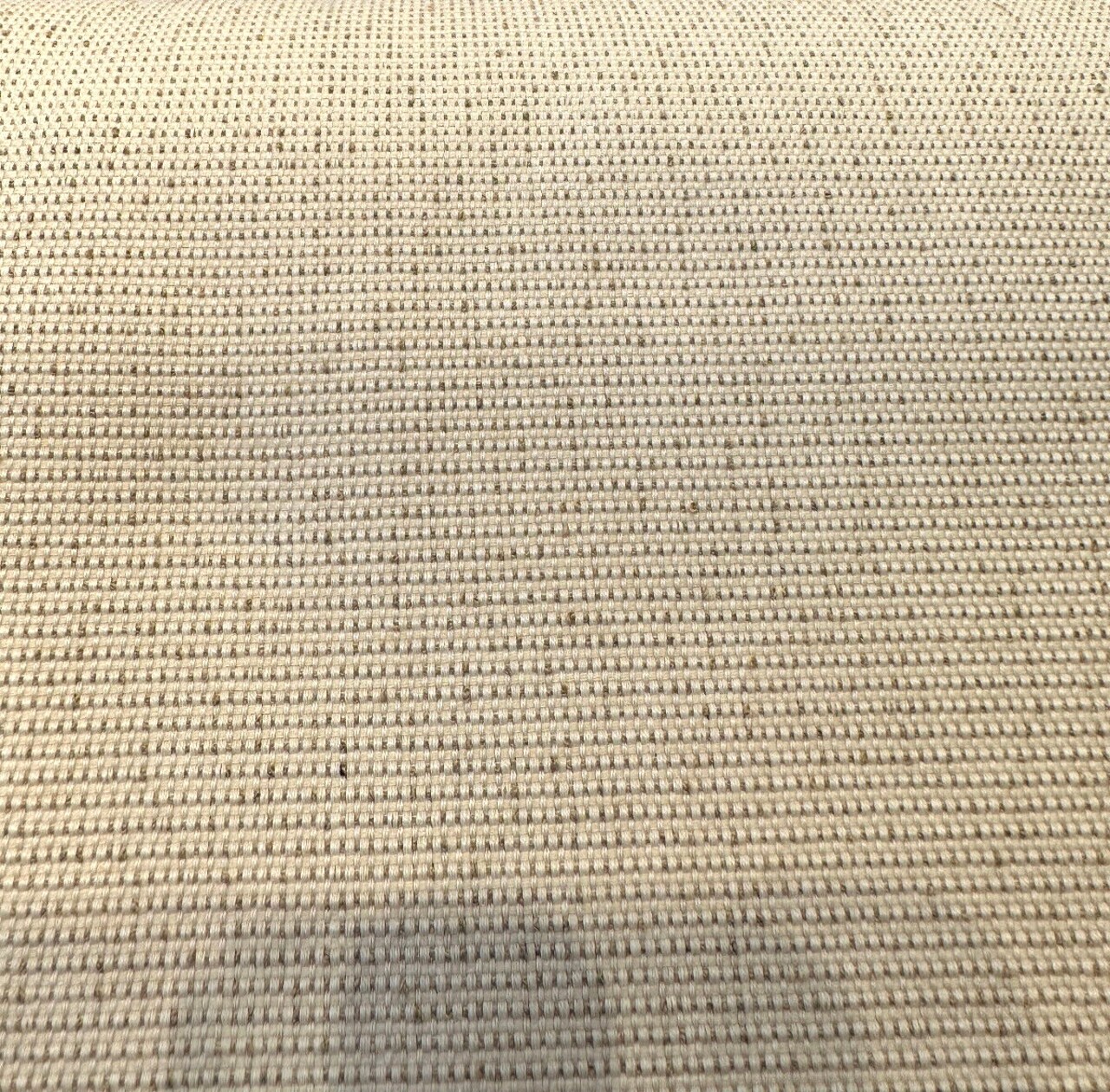 1 Yard Sand Beige Outdoor Upholstery Fabric Textured Flat Weave 57 inches.